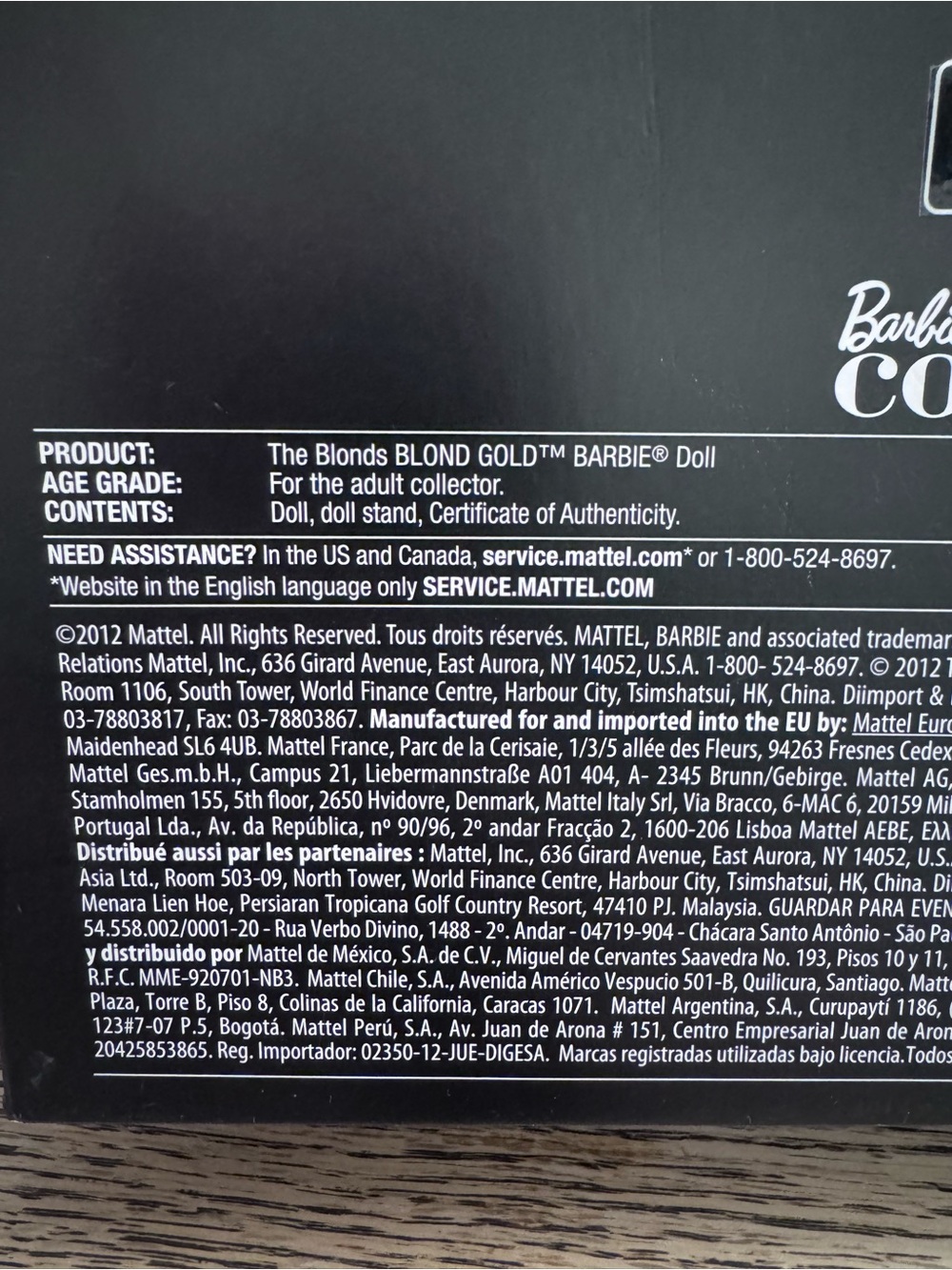 Barbie The Blonds Blond Gold Gold Label NRFB Collector Doll - Picture 6 of 13